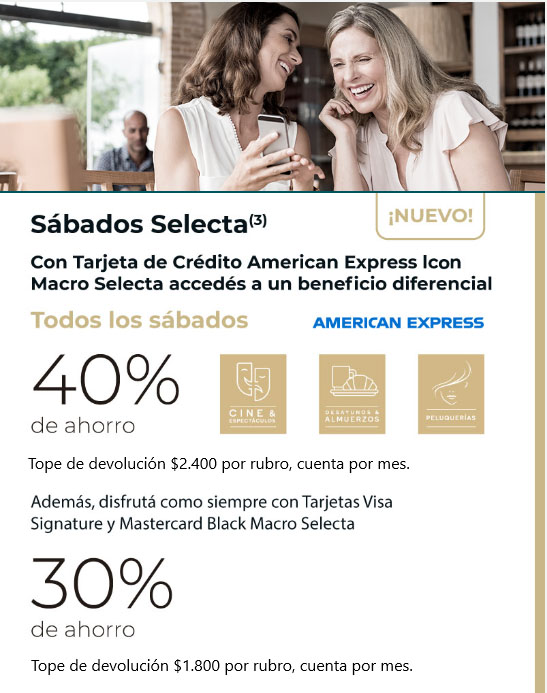 Ahorro Exclusivo Todos Los Sábados | Selecta | Banco Macro